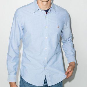 Ralf Lauren classic Oxford Blue shirt  100% Cotton  with Logo  L/G